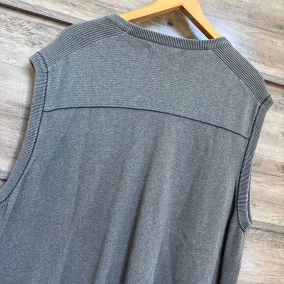 University of Alabama Embroidery Cutter & Buck Gray Pullover Knit Sweater Vest M - Picture 5 of 8